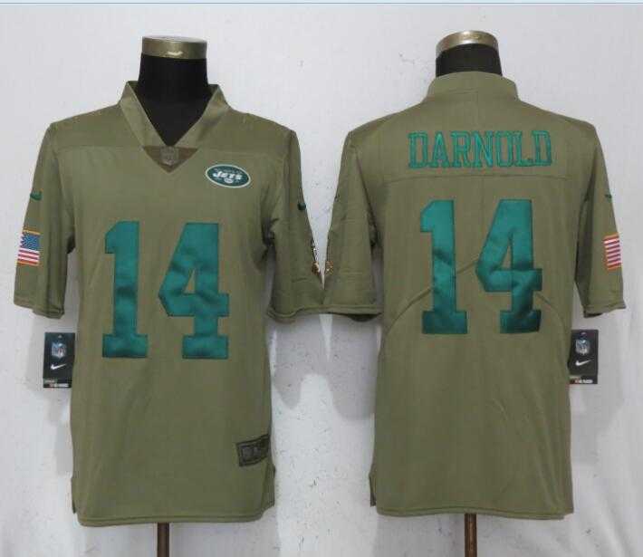 Nike Jets 14 Sam Darnold Olive Salute To Service Limited Jersey,We sell and wholesale Nike Jets 14 Sam Darnold Olive Salute To Service Limited Jersey on line form chian!
